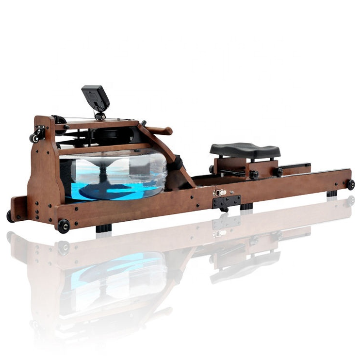 Enjoy Life Seated Popular Home Exercise Row Machine Dynamic Rowing Machine Indoor Wood Water Rower