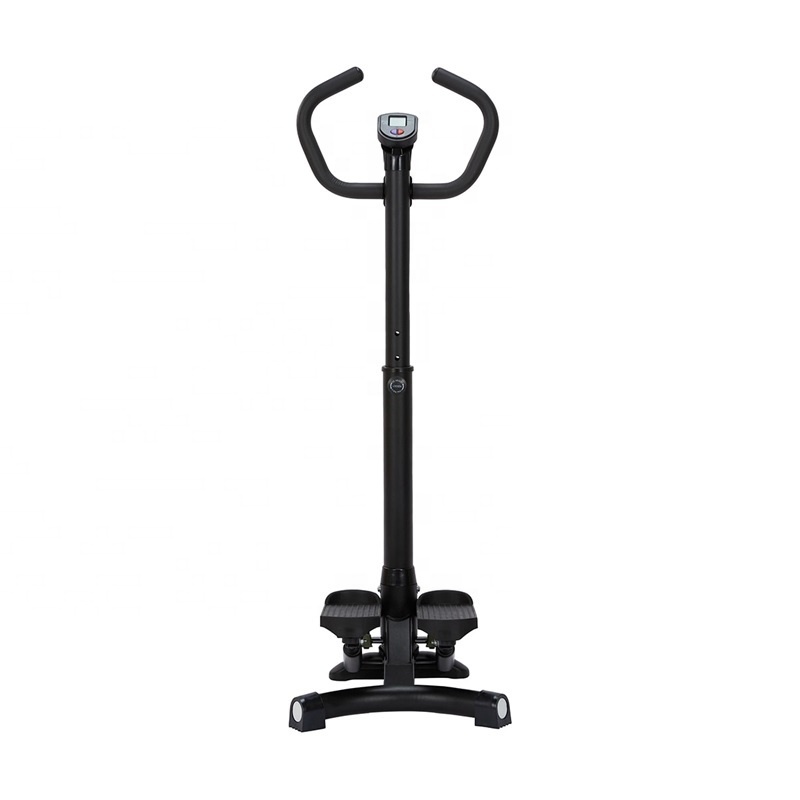 Gymbopro Sport Fitness Mini Twist Stepper Step Machine with LCD Monitor and Handle Bar Mini Exercise Bike