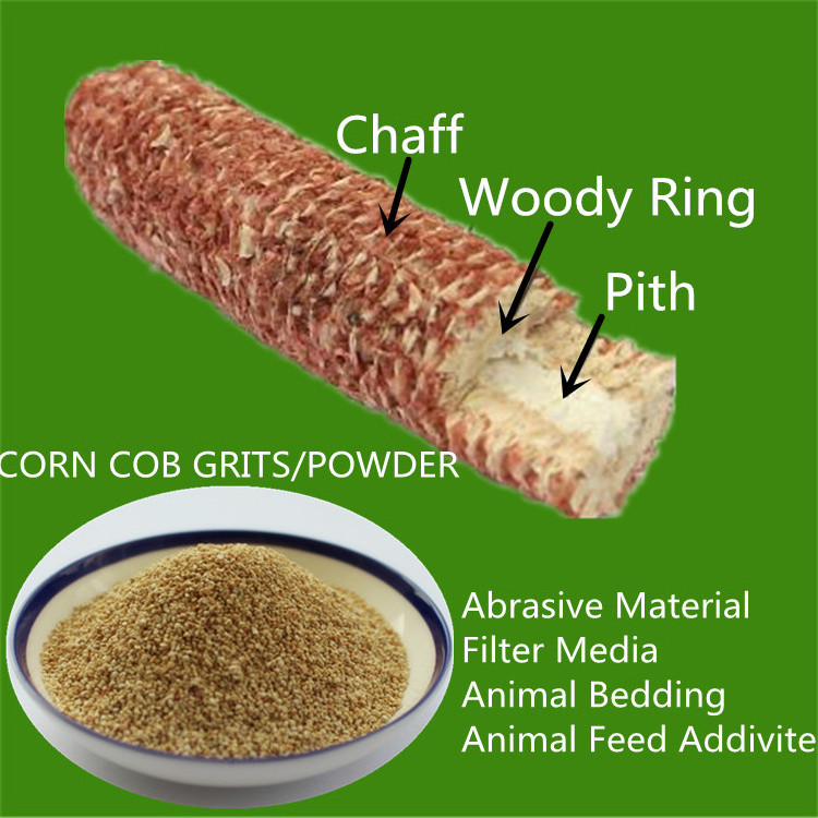 Corncob Meal Polish Media Dried Corn Cob Yellow 300 Mesh Garnet Blasting Media Powder