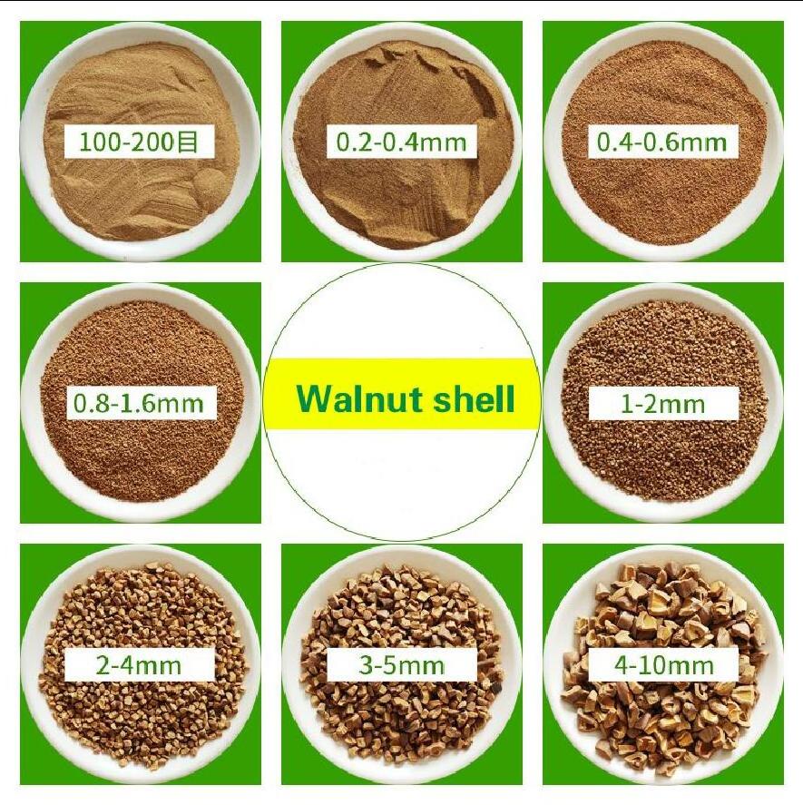 Dry Tumbling Deburring Walnut Shell Media Metal Plastic Parts Corn COB Polishing Media