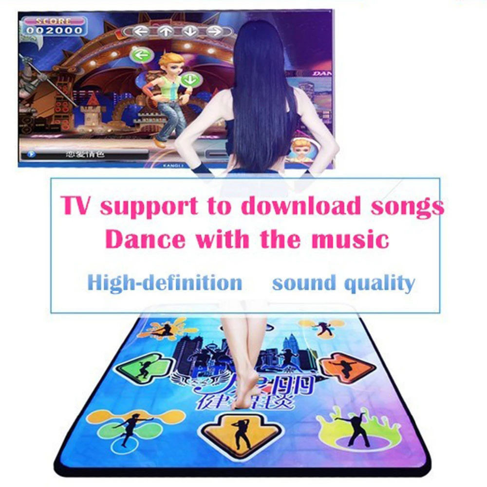 Single User Dancing Step Dance Mat Pad Motion Sensing Wireless Game Mats Dancing Pads