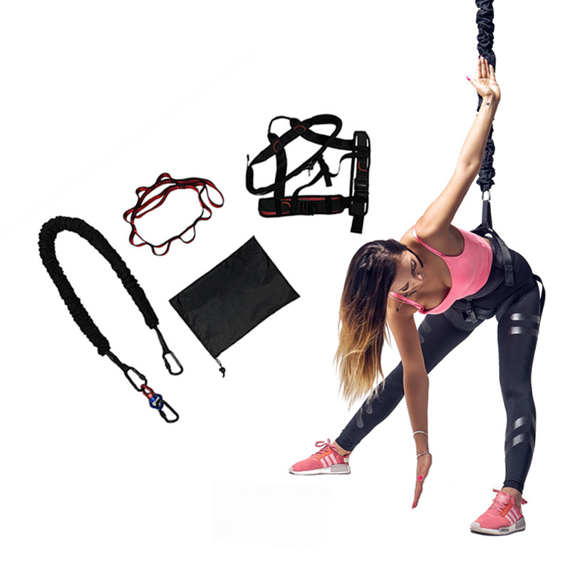 Retractable Anti Gravity Air Flying Yoga Swing Hammock Bungee Dance Flying Suspension Rope