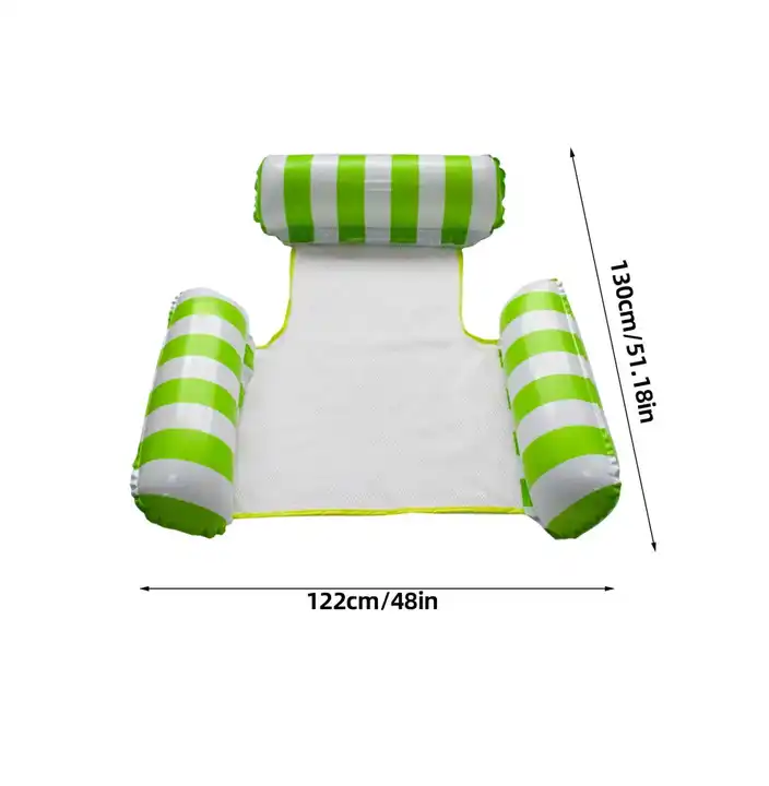 PVC Summer Inflatable Bed Beach Swimming Pool Cushion Foldable Inflatable Air Mattress Chair