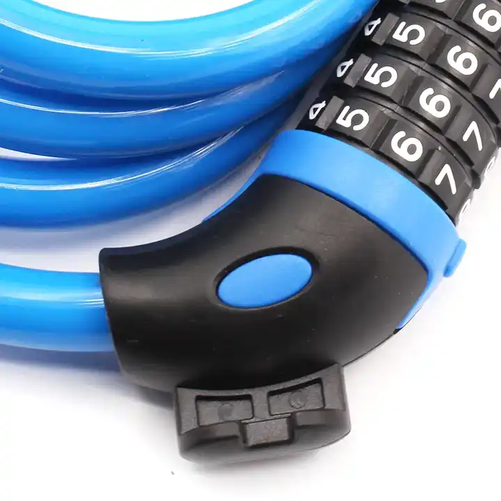 Anti Theft Lock Bike Security Accessory Portable Combination Code 5 Digital Lock Cable Bike Lock