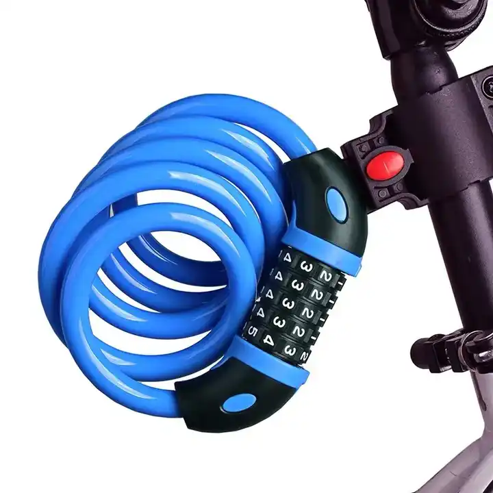 Anti Theft Lock Bike Security Accessory Portable Combination Code 5 Digital Lock Cable Bike Lock