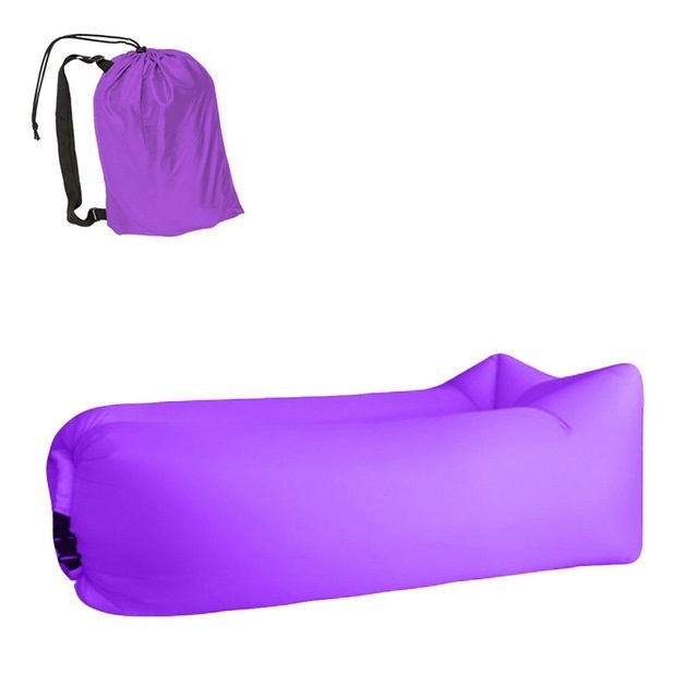 Inflatable Lounger Air Sofa Lightweight Beach Sleeping Bag Folding Rapid Inflatable Sofa for Beach, Camping, Travel