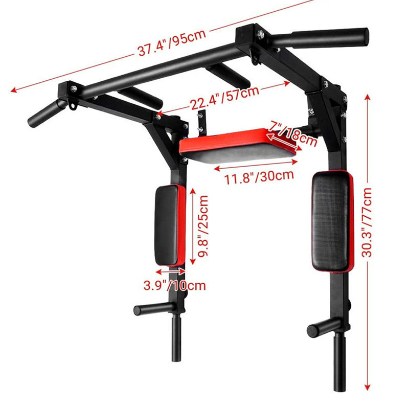 Multifunction Gym Exercise Wall Mounted Triangle Pull Up Bar Chin up Bar