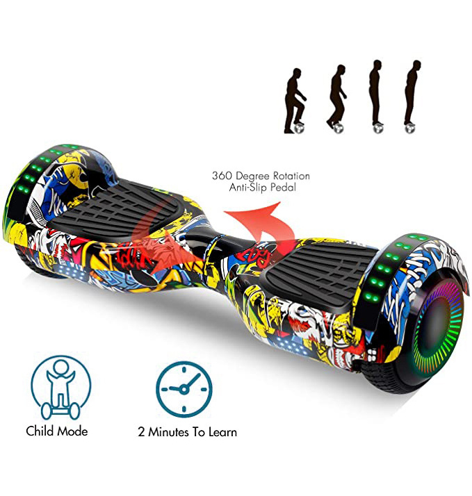 6.5 Inch Smart Balance Wheel Skateboard Electric Self Balancing Hover Board Scooter