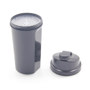 BPA free plastic sport shaker bottles with protein filter