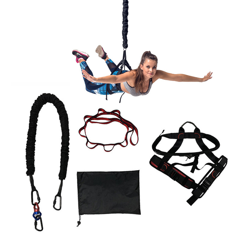 Retractable Anti Gravity Air Flying Yoga Swing Hammock Bungee Dance Flying Suspension Rope