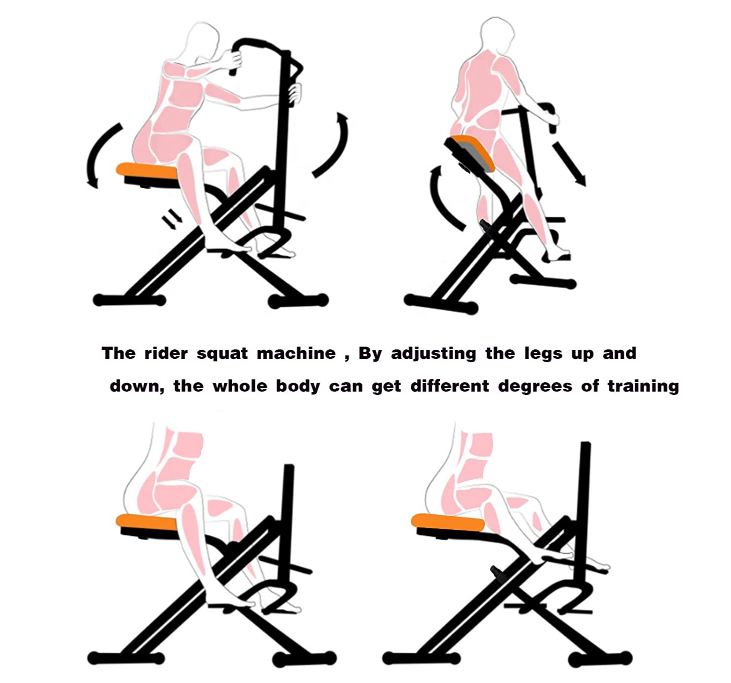 Home Fitness Mechanical Horse Riding Simulator Exercise Machine ...