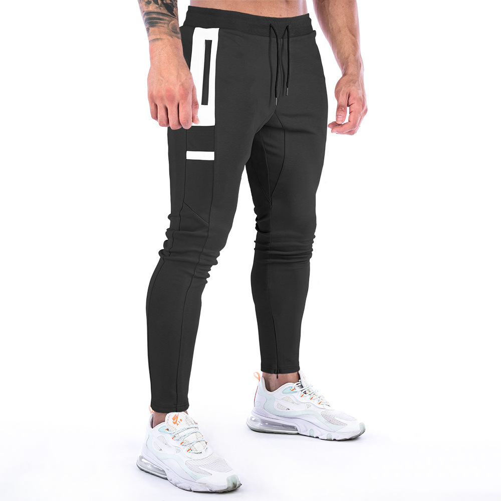 Men's Soft Stretch Slim Fit Active Basic Jogger Pants With Side Phone Pockets