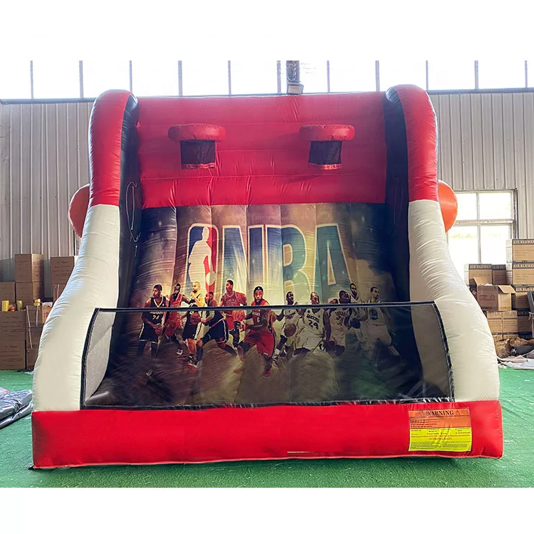 Inflatable Basketball Game Shooting Inflatable Basketball Connect 4 Carnival Game For Party