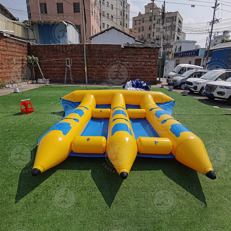 Inflatable Flying Fish Water Sea Games Floating Banana Boat 6 Persons/Seats Kayak Inflatable Towable Fishing Boat