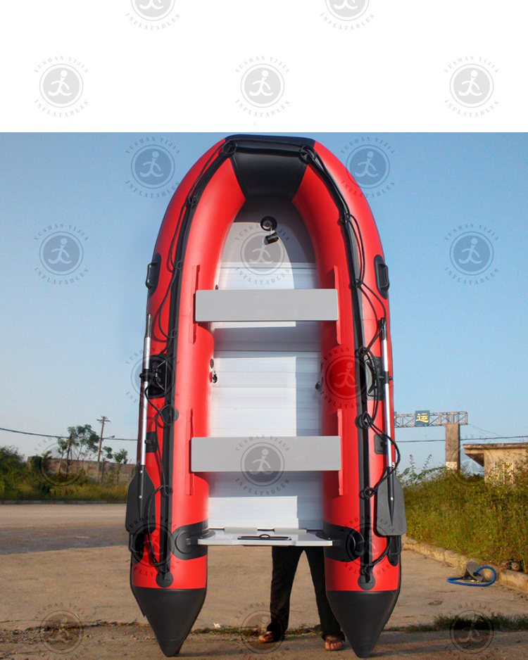 High quality 4.8m Hot Sale Inflatable Aluminum Floor Fishing Rubber Boat Cheap Assault Boat with 1.2mm pvc For Sale