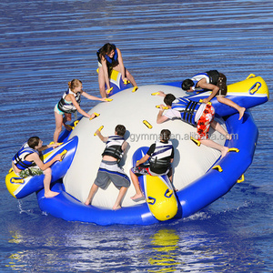 4.2Ml*4.2Mw*2.8Mh Water Park Equipment Inflatable Floating Saturn Rocker Island Toys For Adult Used In Lake