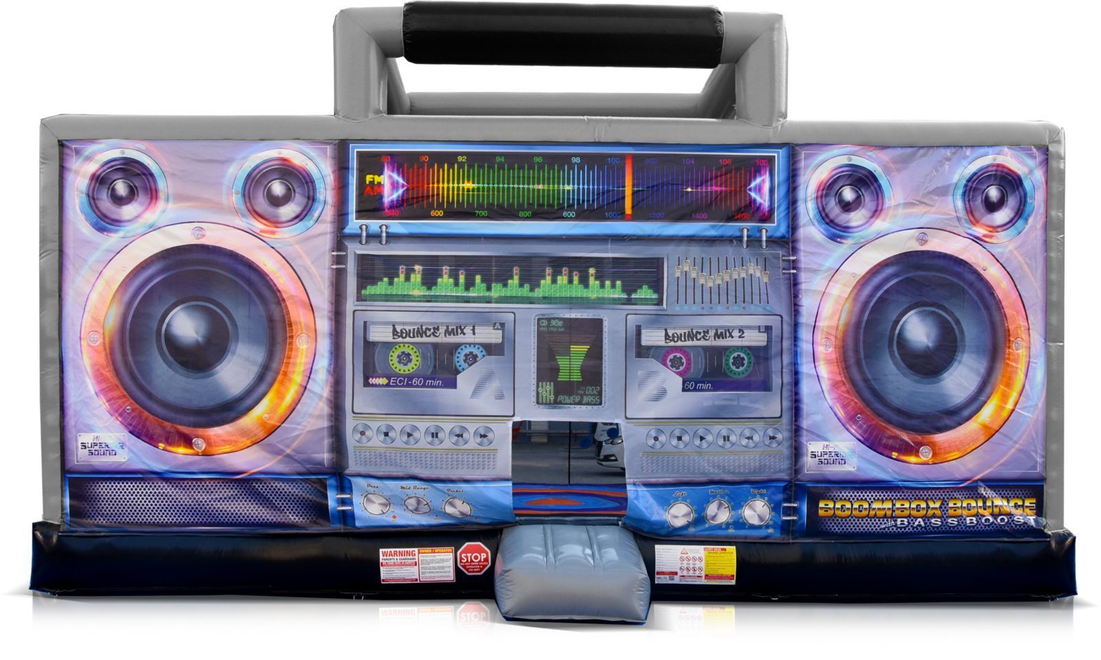 Interactive Inflatable Disco Dance House Adult Boom Box Jumping Bouncy Castle Retro Boombox Bouncer For Party