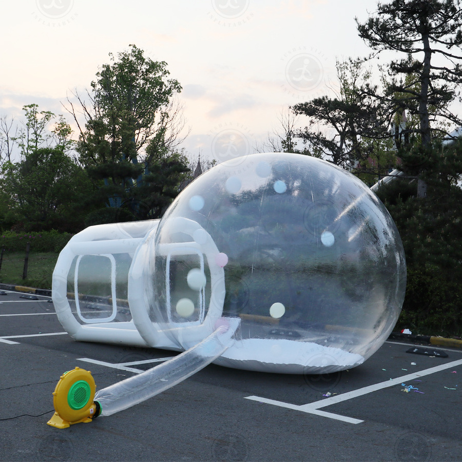 Wholesale Factory Party Inflatable Air Dome Tent Party Hire Inflatable Transparent Bubble Tent With Balloons For Outdoor Show