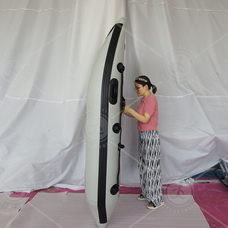 Inflatable Catamaran 3.3M (10'8) Fishing Boat With Motor Engine For Pulling Casualties From The Water In Rescue Situations