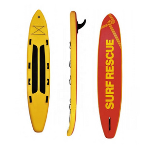 EJIA professional water sup soft inflatable lifeguard surf rescue race board