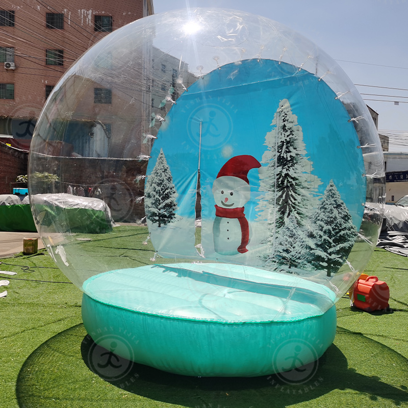 Inflatable Decorations Giant Christmas Inflatable Halloween Snow Globe