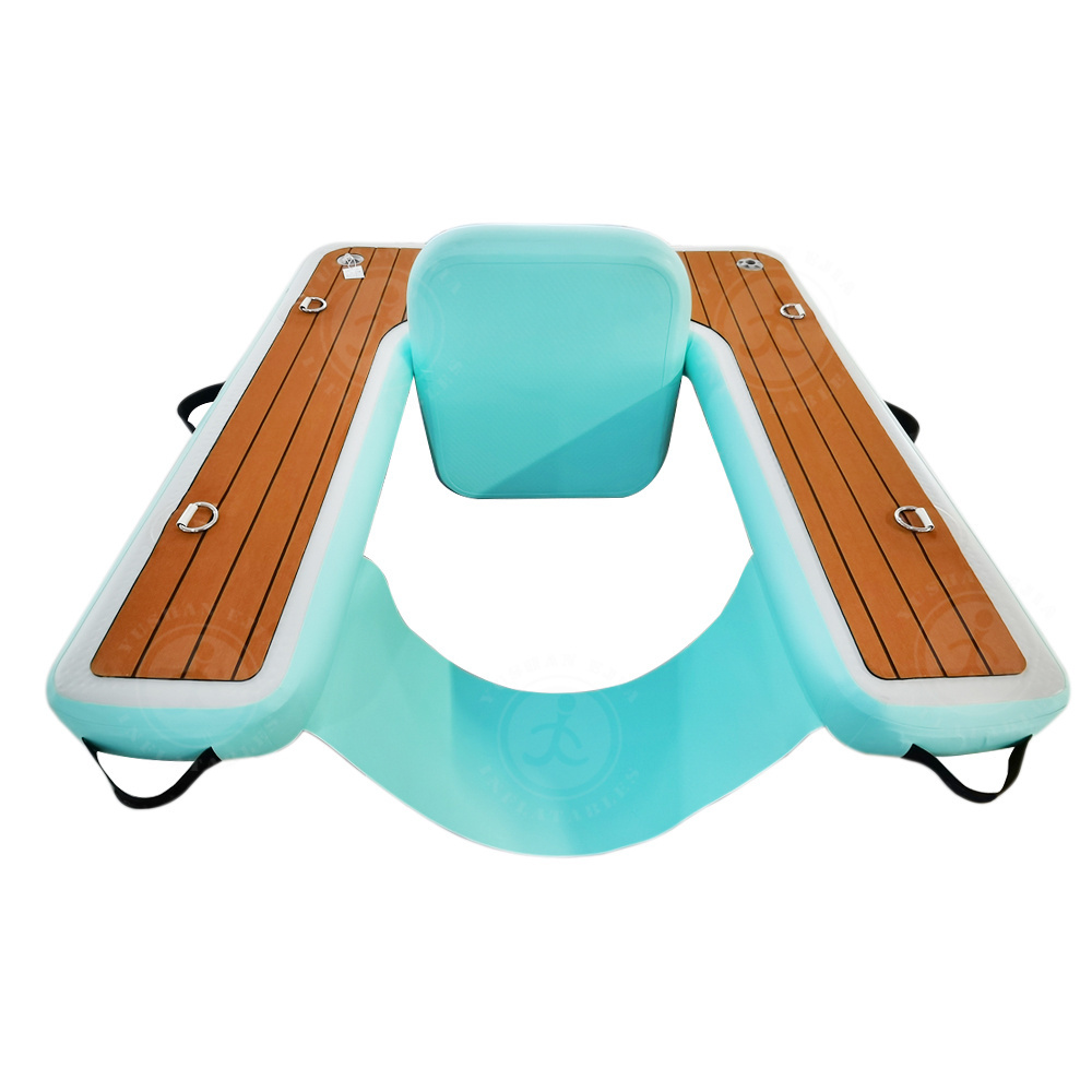 Floating Dock Boat Water Platform Luxury Motorized Lounge Chair Floats Deluxe Floating Outdoor Pool Chairs