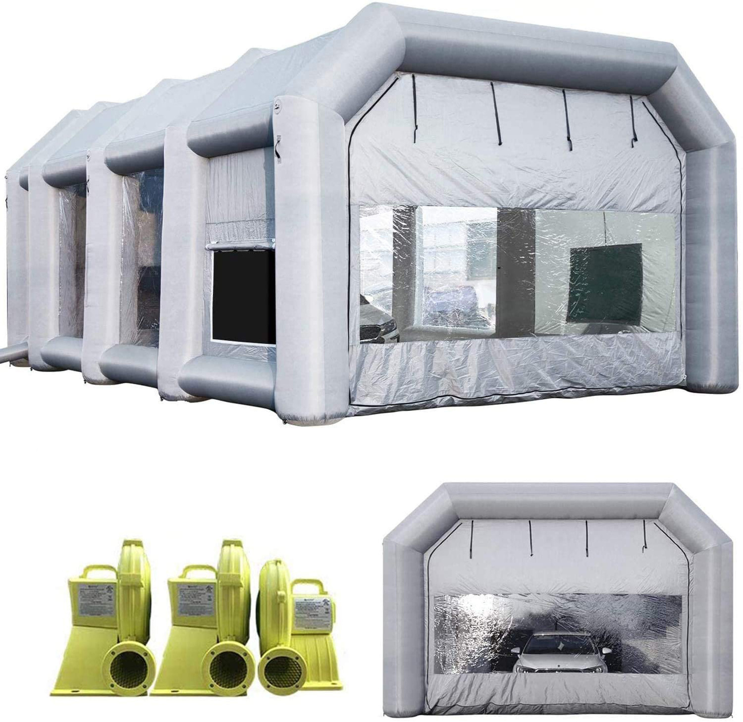 Inflatable Spray Booth Inflatable Car Parking painting Tent Inflatable Bubble Car Garage  for  Workstation Exhibition Activities