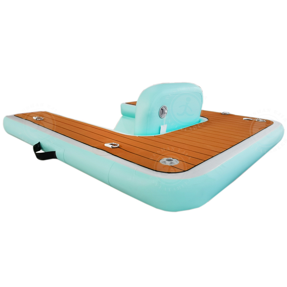 Floating Dock Boat Water Platform Luxury Motorized Lounge Chair Floats Deluxe Floating Outdoor Pool Chairs