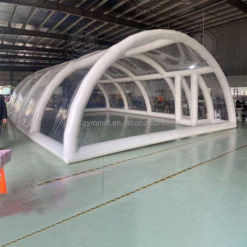 Factory Price Customized Air Tight Portable Transparent Bubble Inflatable Outdoor Swimming Pool Cover for Outdoor