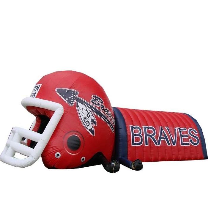 Wholesale High School Inflatable Football Helmet Tunnel / Inflatable Football Team Helmet Tunnel Entrance For Sport Teams