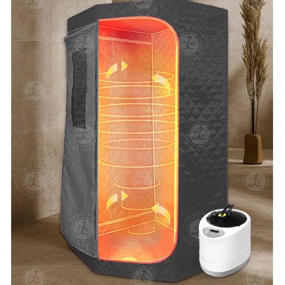 PORTABLE  Steam Sauna/ Infrared Sauna Rooms Portability Infrared Dry Sauna Tent with 4L steam Generator