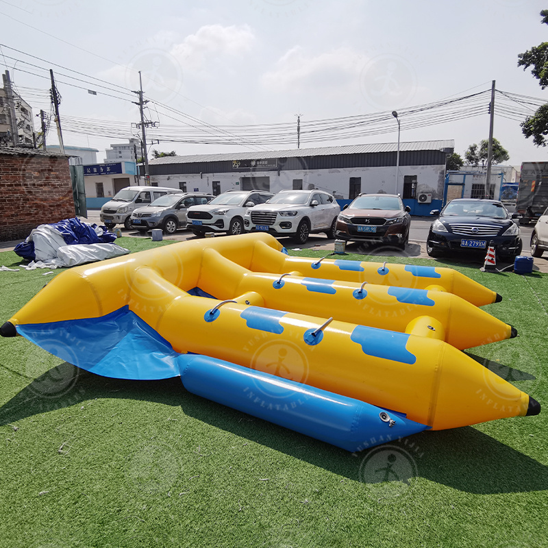 Inflatable Flying Fish Water Sea Games Floating Banana Boat 6 Persons/Seats Kayak Inflatable Towable Fishing Boat