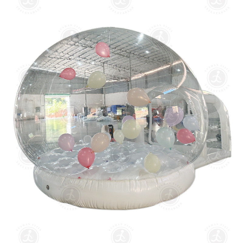 New Style Inflatable Balloon Bubble Tent with Bounce House Kids Jumping House Bubble Dome with Balloon Flying