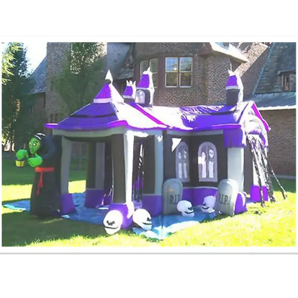 EJIA High quality Fun Halloween Inflatable Haunted House For Sale Bounce House Halloween Inflatable Coffin