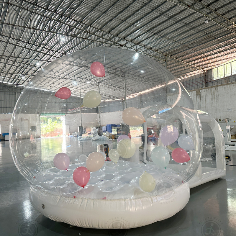 2023 new inflatable balloon dome tent bubble balloon house with bounce for kids jumping fun