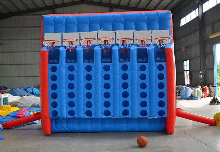 Inflatable Basketball Game Shooting Inflatable Basketball Connect 4 Carnival Game For Party