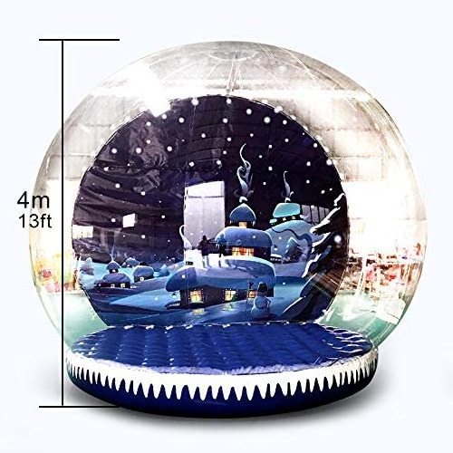 hot sale 3/4/5m Attractive Christmas Inflatable Giant Snowglobe Human Size Snow Globe Blow Up Giant Inflatable Snow Globes