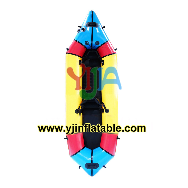 Factory price Customized top sale light weight TPU 1-2 Person inflatable packraft/ bike raft paddle kayak