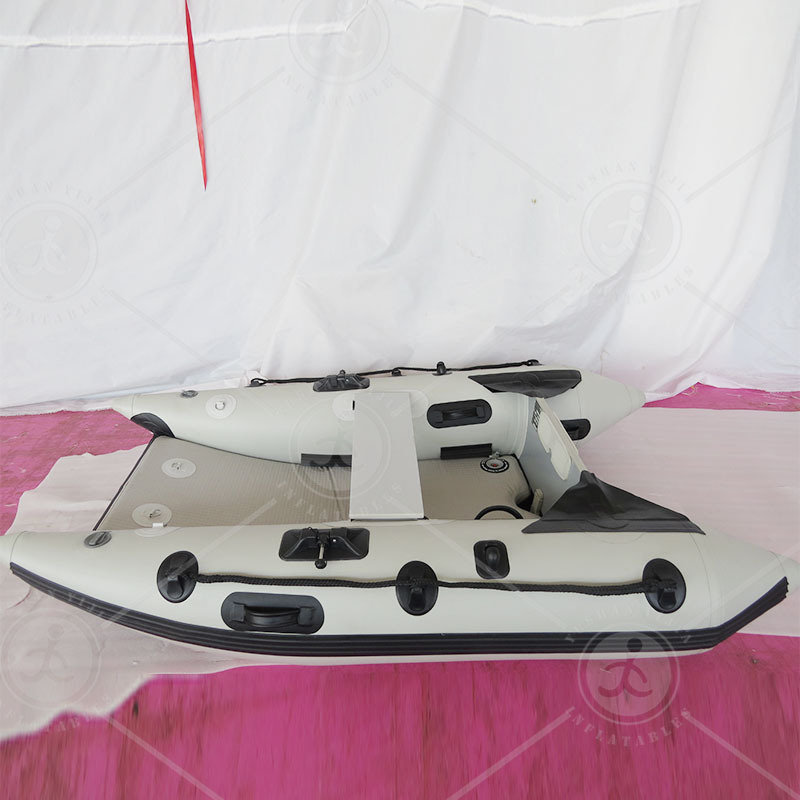 Inflatable Catamaran 3.3M (10'8) Fishing Boat With Motor Engine For Pulling Casualties From The Water In Rescue Situations