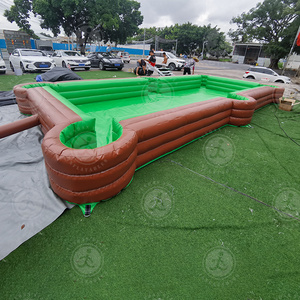 Inflatable Human Billiards Themed interactive Fun Pool table game for sale