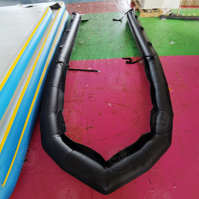 Black Inflatable Yacht Bumper Jet Ski Inflatable Dock Motorboat Pontoon Tube