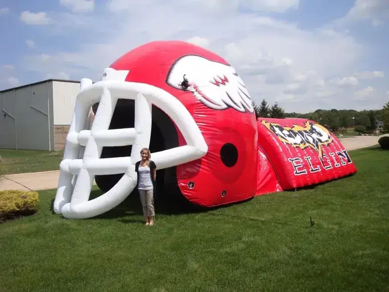 Wholesale High School Inflatable Football Helmet Tunnel / Inflatable Football Team Helmet Tunnel Entrance For Sport Teams