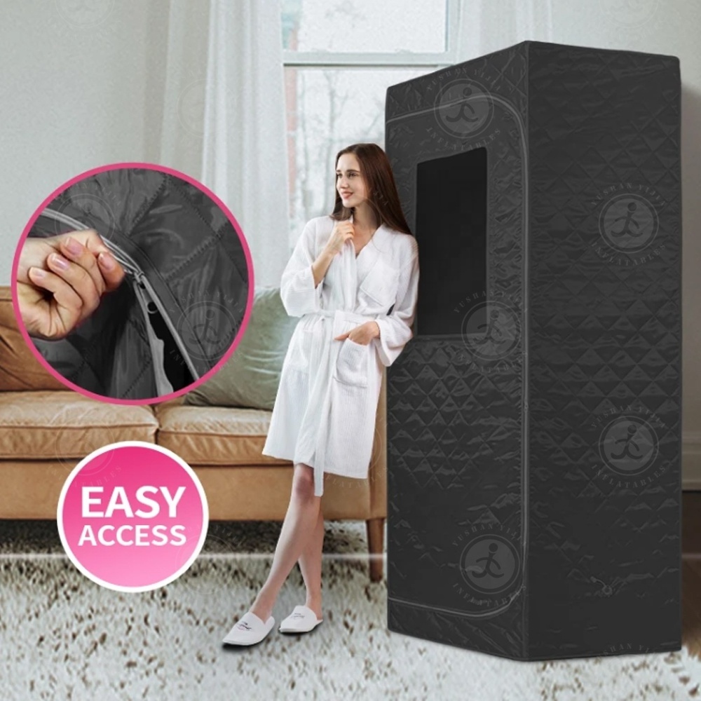 PORTABLE  Steam Sauna/ Infrared Sauna Rooms Portability Infrared Dry Sauna Tent with 4L steam Generator