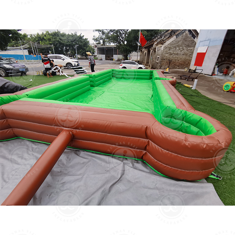 Inflatable Human Billiards Themed interactive Fun Pool table game for sale