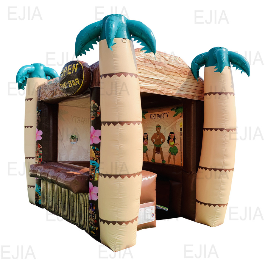 Inflatable Bamboo Tiki Island Bar Pup Tent For Sale For Event Party Exhibition