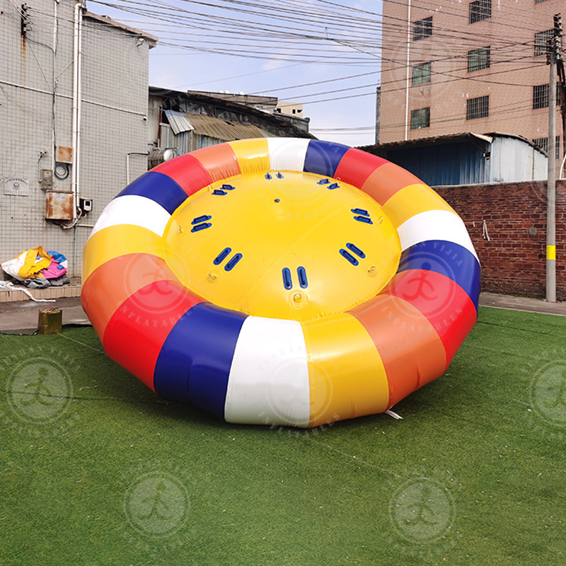 Inflatable Floating Spinner Twister Inflatable Disco Boat Water Rocker Saturn Inflatable Water Rotating Disco Boat