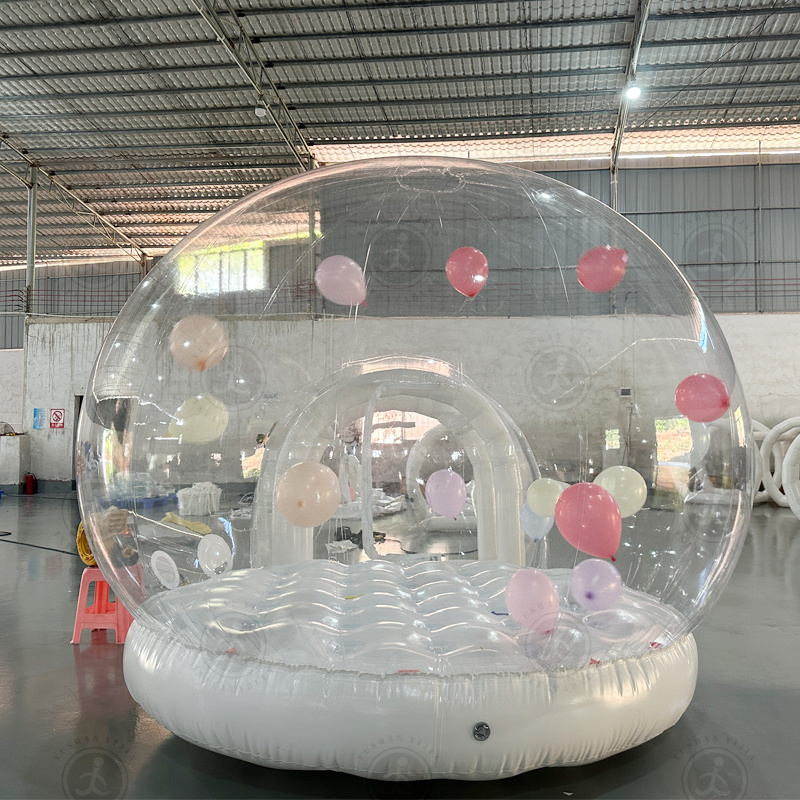 New Style Inflatable Balloon Bubble Tent with Bounce House Kids Jumping House Bubble Dome with Balloon Flying