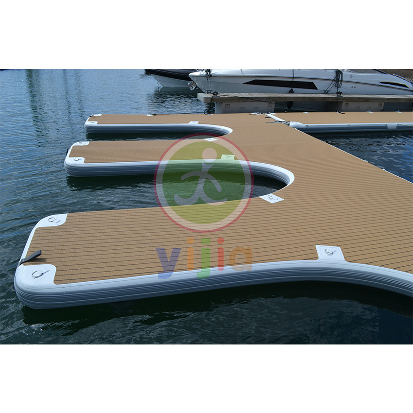 Floating Dock Inflatable Platform Inflatable Modular Floating Pontoon for Jet Ski