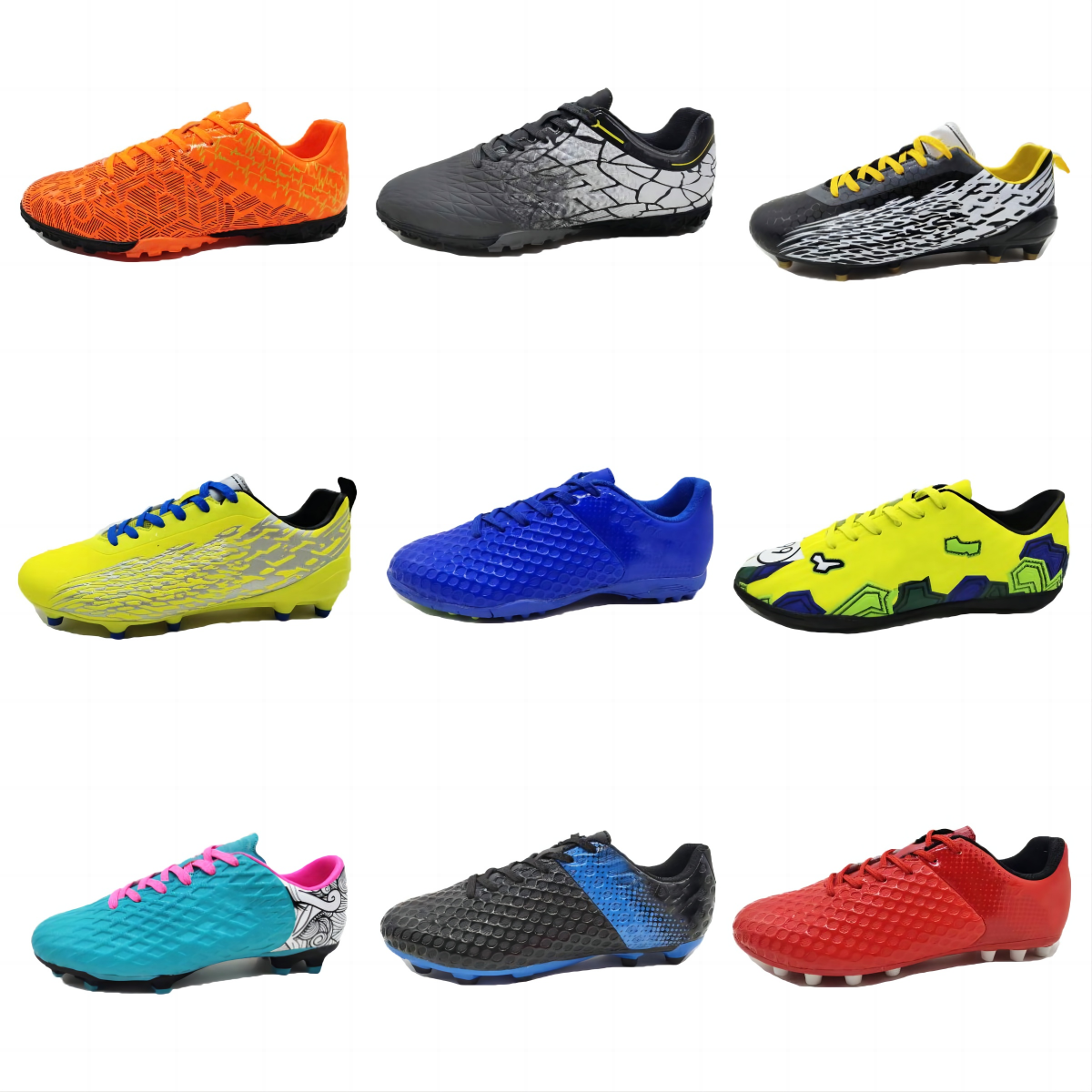 Customized Oem Cheapest High-Top Professional Artificial Turf Football Boots Soccer Shoes for men