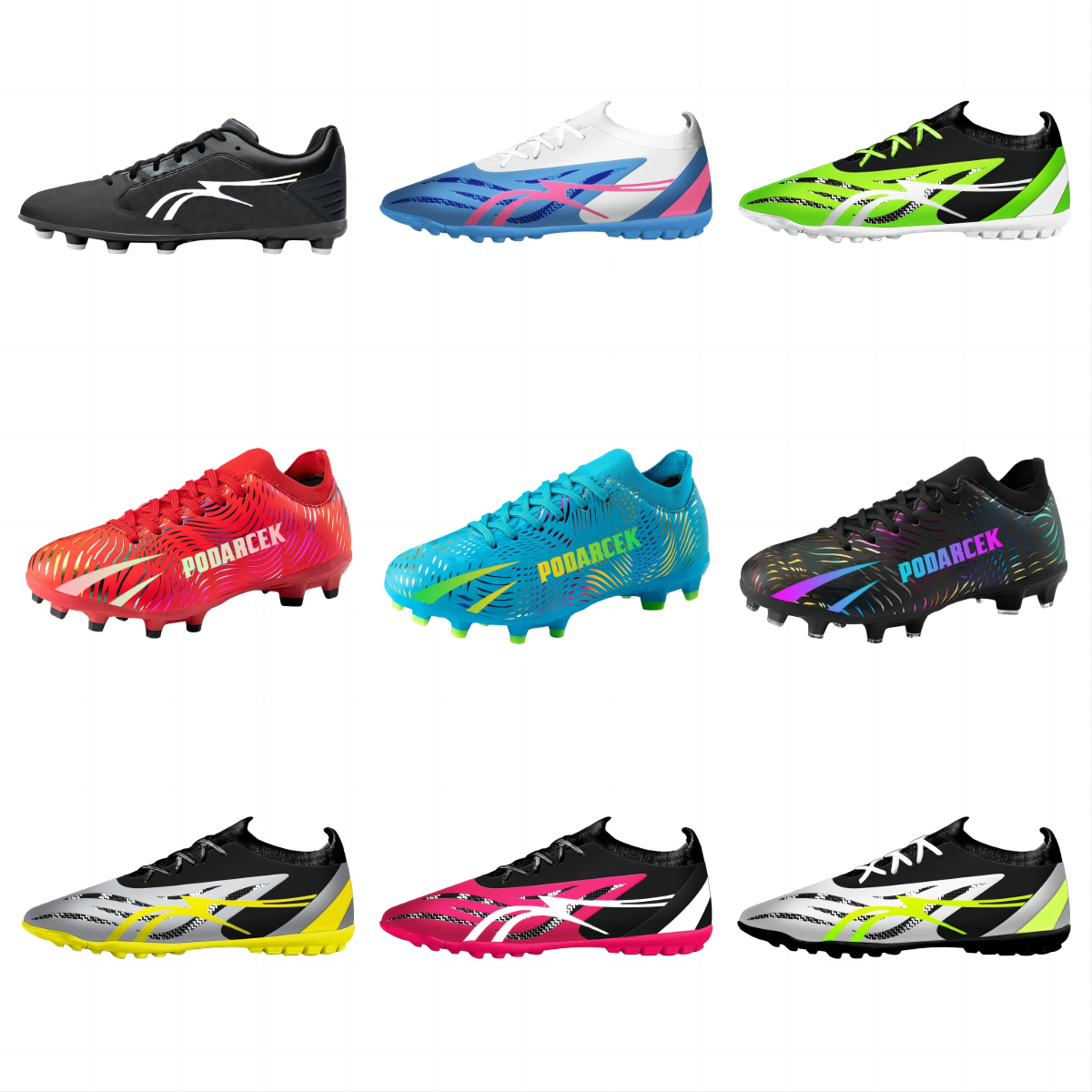 Customized Oem Cheapest High-Top Professional Artificial Turf Football Boots Soccer Shoes for men